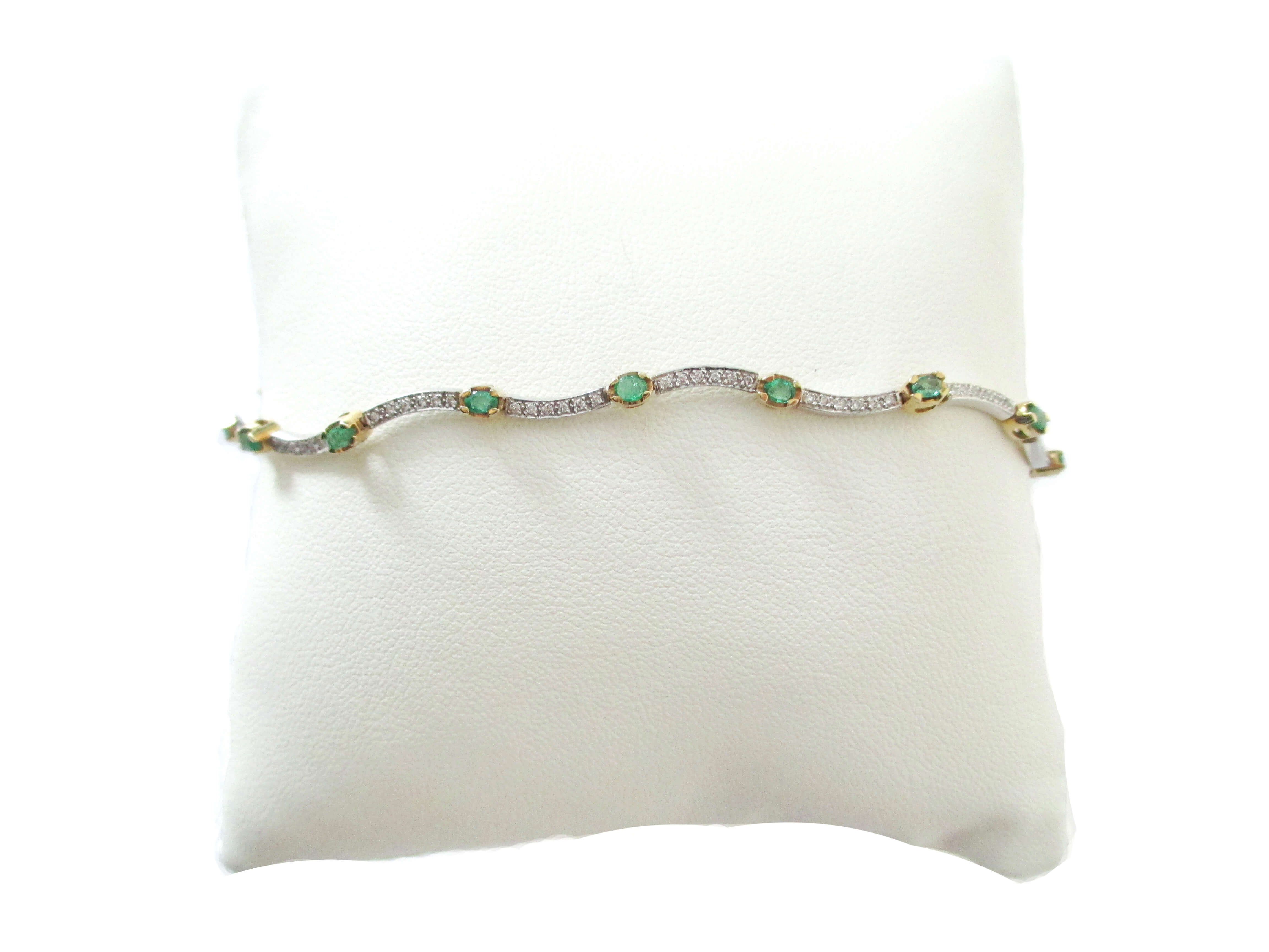 Браслет із смарагдами