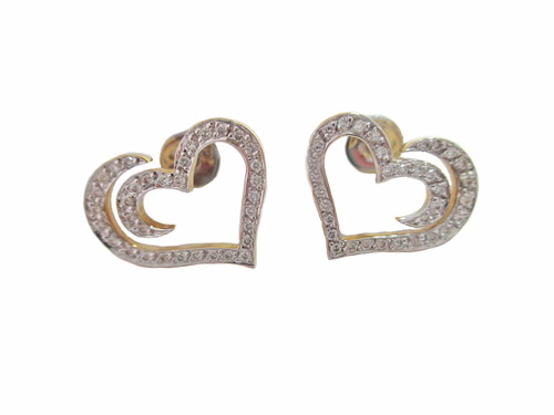 Сережки «сердечка»